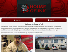 Tablet Screenshot of houseofinkme.com